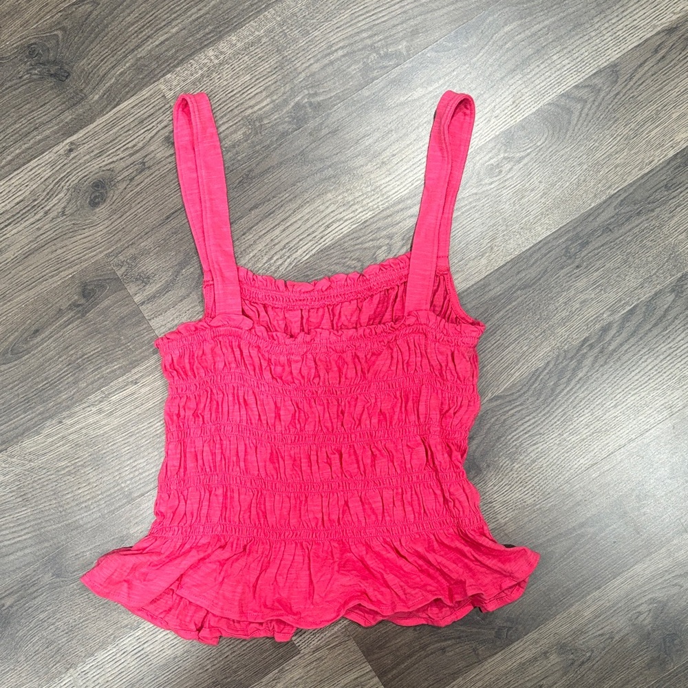 Pink Ruffled Women's Top - Picture 2 of 2